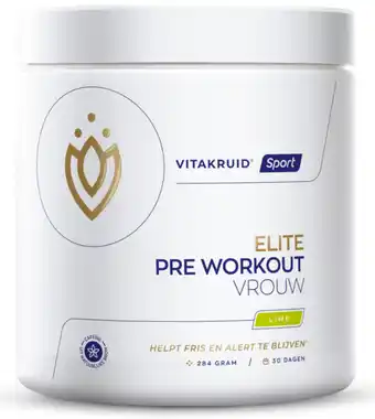 De Online Drogist Vitakruid Elite Pre Workout Vrouw Poeder aanbieding