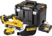 Bol.com DeWALT DCW220P2 Accu Bandschuurmachine 75x533mm Brushless 18V XR 5.0Ah in TSTAK aanbieding