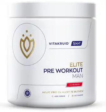 De Online Drogist Vitakruid Elite Pre Workout Man Poeder aanbieding