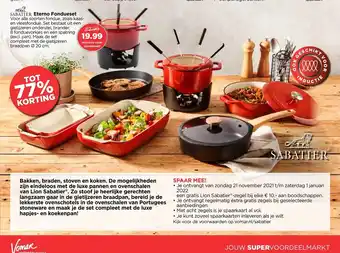 Vomar Voordeelmarkt Sabatier Eterno Fondueset aanbieding