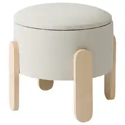 IKEA FÖrlunda Poef, met opbergruimte/vissle beige aanbieding