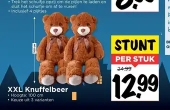 Vomar Voordeelmarkt XXL Knuffelbeer aanbieding