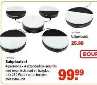 Marskramer Bourgini Bakplaatset 4-Persoons aanbieding