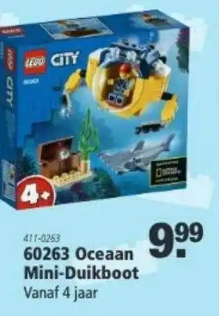 Marskramer Lego City 60263 Oceaan Mini-Duikboot aanbieding