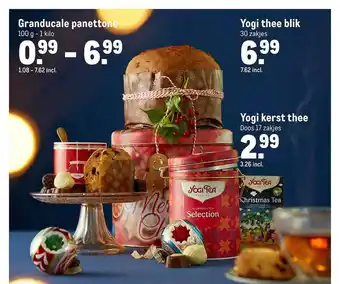 Makro Granducale Panettone, Yogi Thee Blik Of Yogi Kerst Thee aanbieding