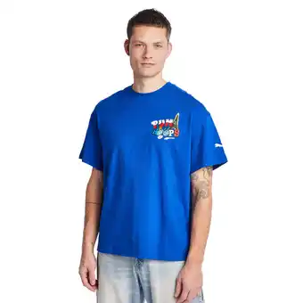 Foot Locker Puma Classics Heren T-shirts - Blauw - Maat: XS - Foot Locker aanbieding