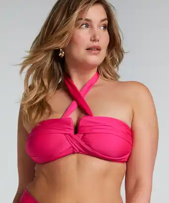 Hunkemoller Hunkemöller Bikini crop top Naples Roze aanbieding