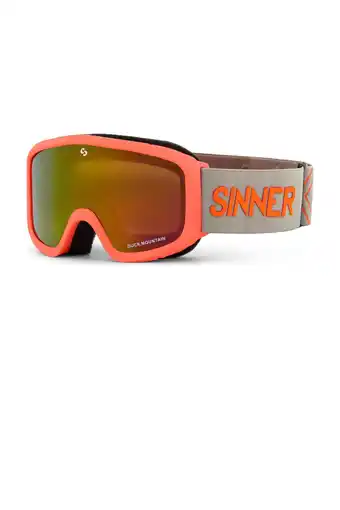 Wehkamp Sinner Jongens/meisjes skibril Duck Mountain mat oranje/beige (lens rood) aanbieding