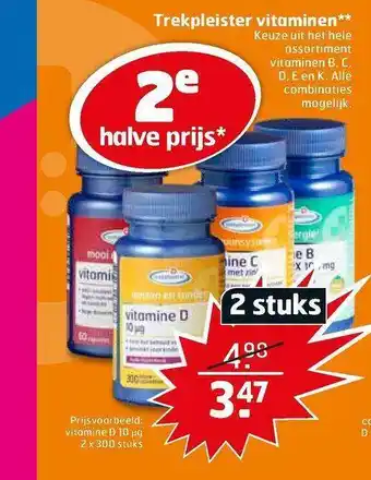 Trekpleister Trekpleister vitaminen aanbieding