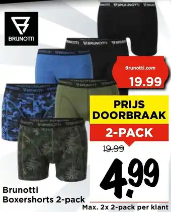 Vomar Voordeelmarkt Brunotti Boxershorts aanbieding