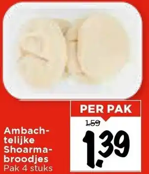 Vomar Voordeelmarkt Ambachtelijke Shoarma Broodjes aanbieding