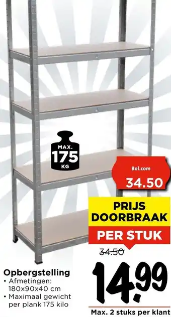 Vomar Voordeelmarkt Opbergstelling aanbieding