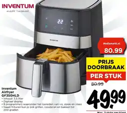 Vomar Voordeelmarkt Inventum Airfryer GF350HLD aanbieding