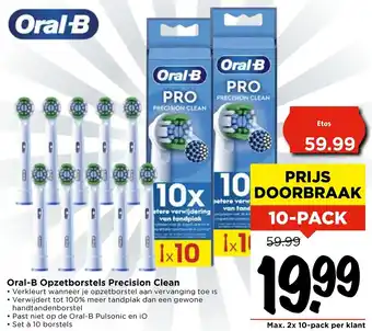 Vomar Voordeelmarkt Oral-B Opzetborstels Precision Clean aanbieding