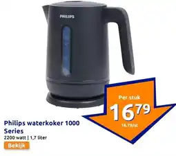 Action Philips waterkoker 1000 Series aanbieding