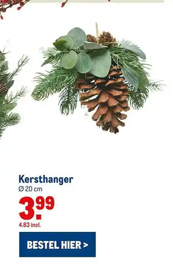 Makro Kersthanger Ø 20 Cm aanbieding