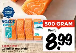 Vomar Voordeelmarkt Zalmfilet met Huid aanbieding