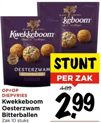 Vomar Voordeelmarkt Kwekkeboom Oesterzwam Bitterballen aanbieding