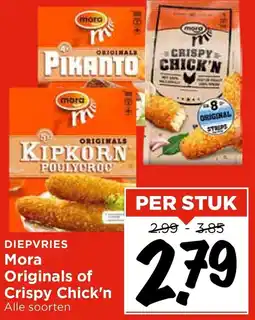 Vomar Voordeelmarkt Mora Originals of Crispy Chick'n aanbieding