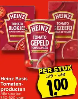 Vomar Voordeelmarkt Heinz Basis Tomatenproducten aanbieding