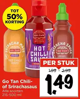 Vomar Voordeelmarkt Go Tan Chili of Srirachasaus aanbieding