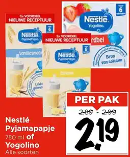 Vomar Voordeelmarkt Nestlé Pyjamapapje of Yogolino aanbieding