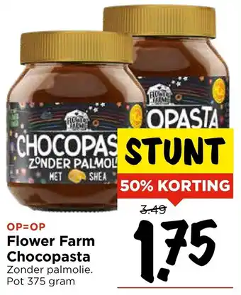 Vomar Voordeelmarkt Flower Farm Chocopasta aanbieding