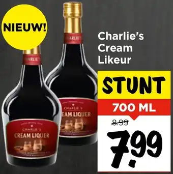 Vomar Voordeelmarkt Charlie's Cream Likeur aanbieding