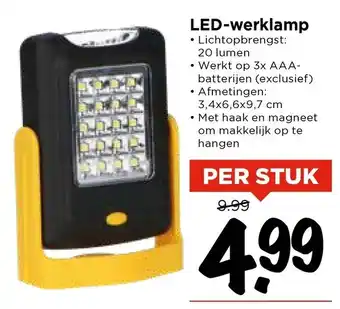 Vomar Voordeelmarkt LED-Werklamp aanbieding