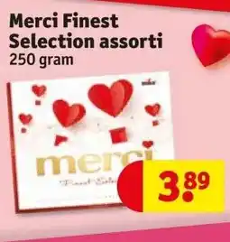 Kruidvat Merci Finest Selection assorti 250 gram aanbieding