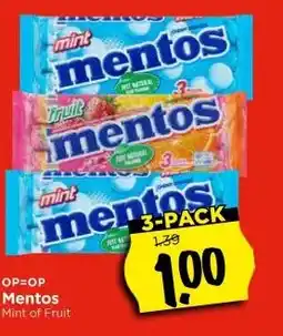 Vomar Voordeelmarkt Mentos Mint of Fruit aanbieding