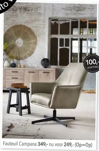 Pronto wonen Fauteuil Campana aanbieding