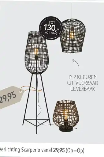 Pronto wonen Verlichting Scarperio aanbieding