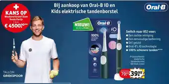 Kruidvat Bij aankoop van Oral-B i0 en Kids elektrische tandenborstel aanbieding