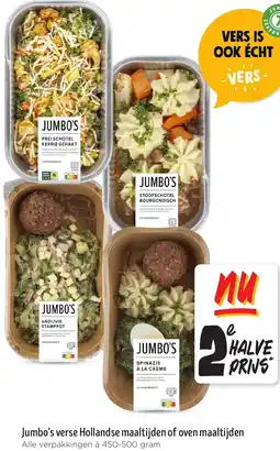 Jumbo Jumbo's verse Hollandse maaltijden of oven maaltijden aanbieding