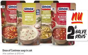 Jumbo Unox of Conimex soep in zak aanbieding