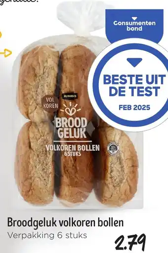 Jumbo Broodgeluk volkoren bollen aanbieding