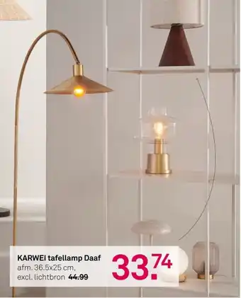 Karwei Karwei tafellamp daaf aanbieding