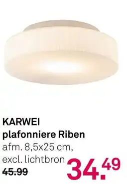 Karwei Karwei plafonniere Riben aanbieding