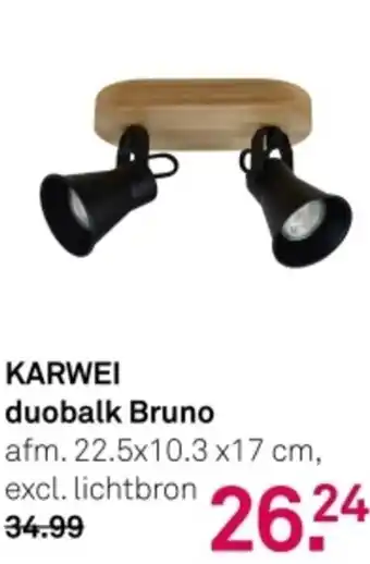 Karwei Karwei duobalk Bruno aanbieding