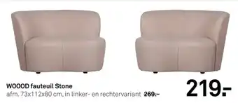 Karwei Woood fauteuil stone aanbieding