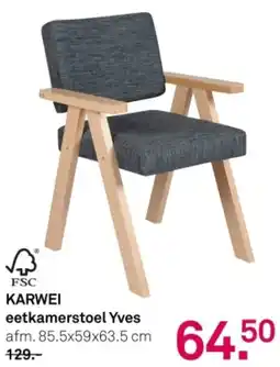 Karwei Karwei eetkamerstoel Yves aanbieding