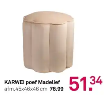 Karwei Karwei poef madelief aanbieding