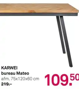 Karwei Karwei bureau mateo aanbieding