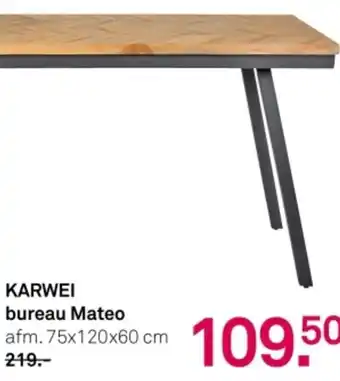 Karwei Karwei bureau mateo aanbieding