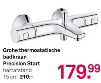 Karwei Grohe thermostatische badkraan Precision Start aanbieding