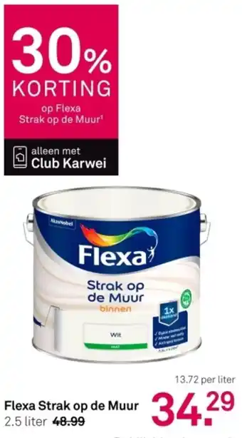 Karwei Flexa Strak op de Muur aanbieding