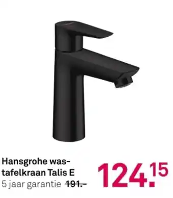 Karwei Hansgrohe was- tafelkraan Talis E aanbieding