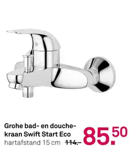 Karwei Grohe bad en douche kraan Swift Start Eco aanbieding