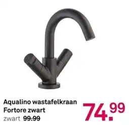 Karwei Aqualino wastafelkraan  Fortore zwart aanbieding